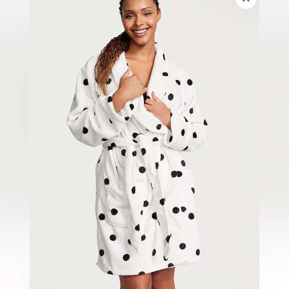 PINK Short Cozy Robe - Picture 7 of 7